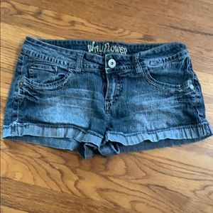 Denim shorts